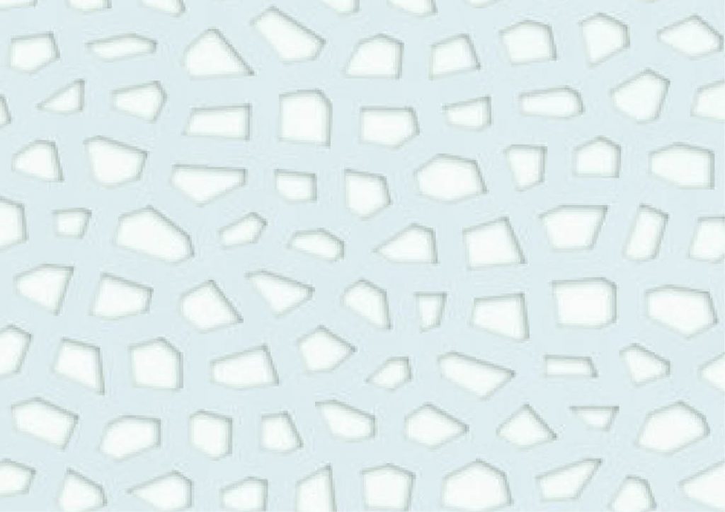 Celosía Plástica Color Blanco 1.22 x 2.44 m